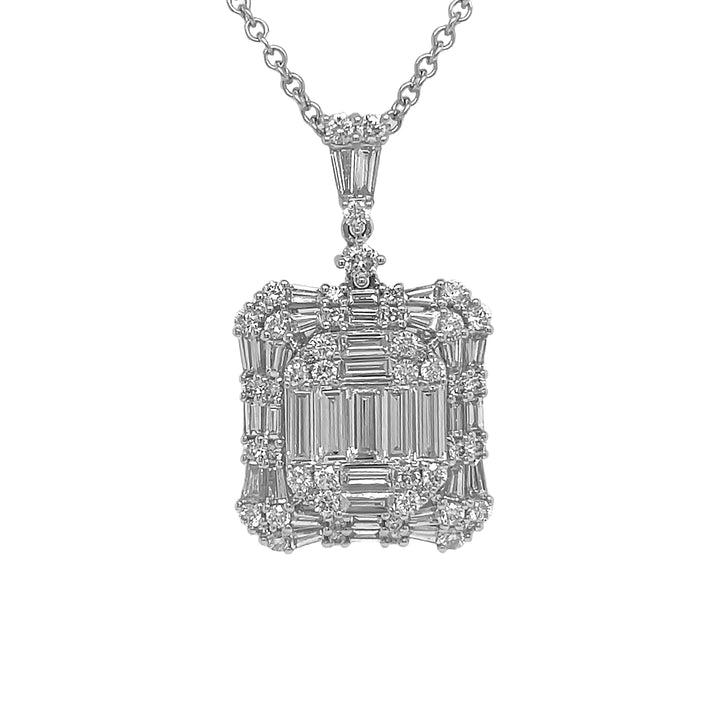 18kt White Gold Diamond Pendant