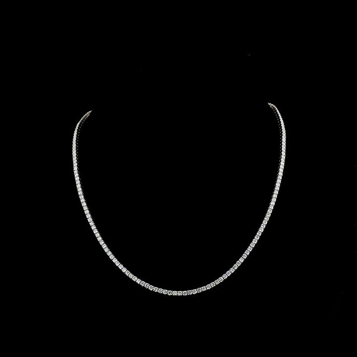 14kt White Gold Lab Diamond Tennis Necklace