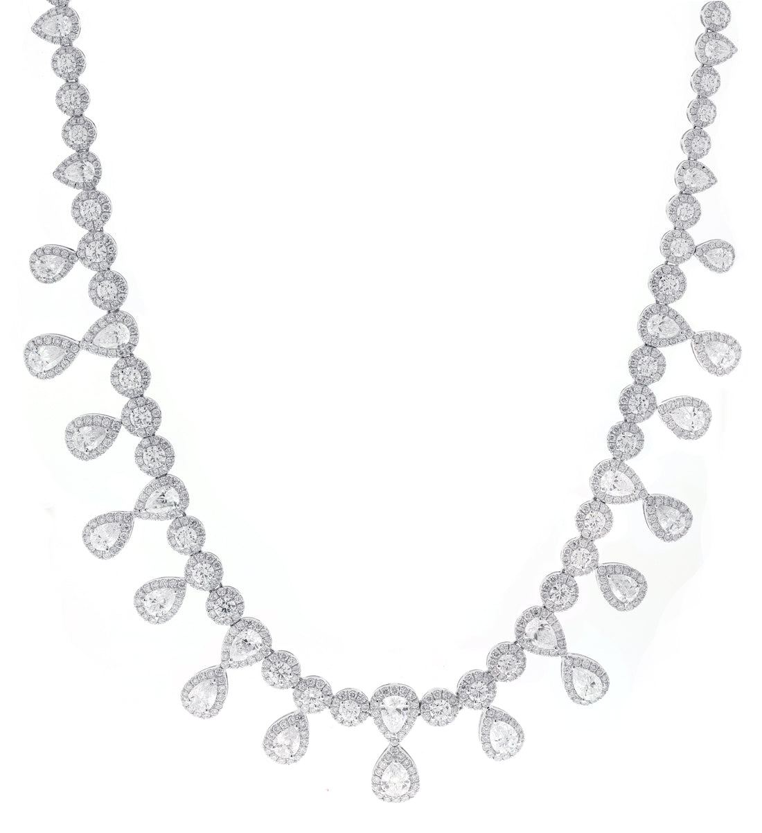 18kt White Gold Diamond Necklace