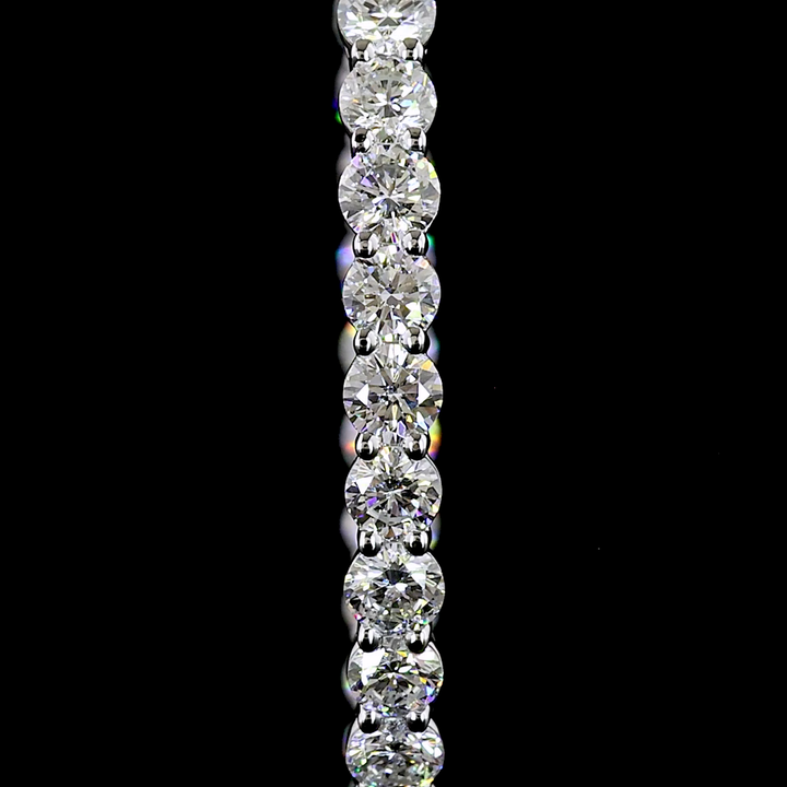 14kt White Gold Lab Diamond Hoops