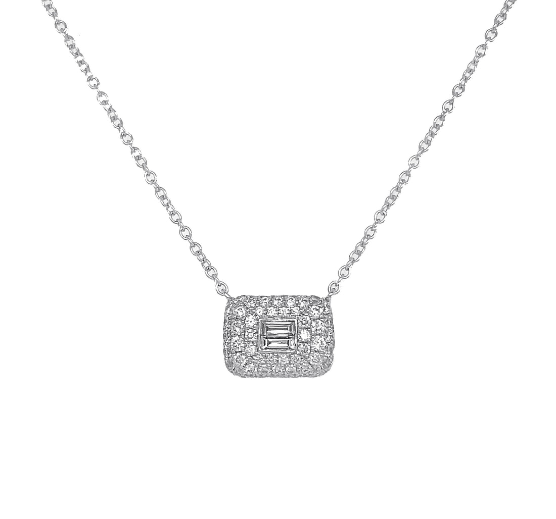 18kt White Gold Diamond Pendant