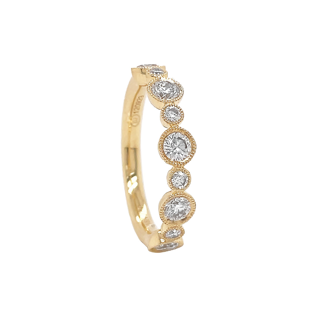 18kt Yellow Gold Diamond Band