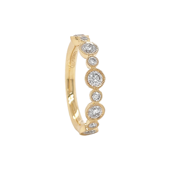 18kt Yellow Gold Diamond Band