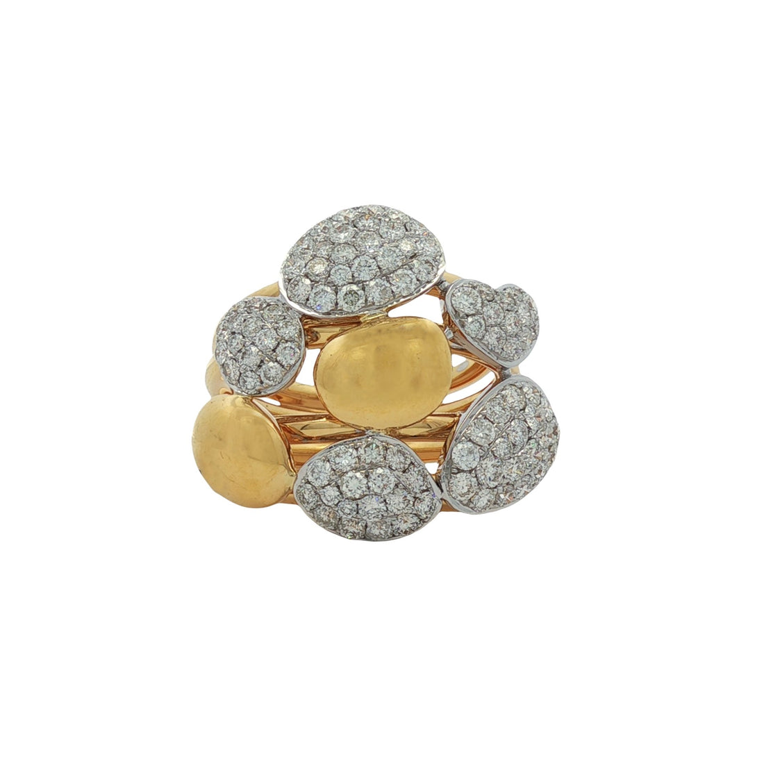 18kt Yellow And White Gold Diamond Ring