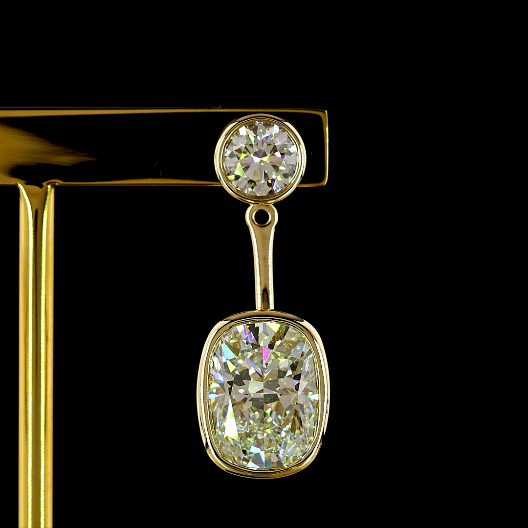 14kt Yellow Gold Lab Diamond Earrings
