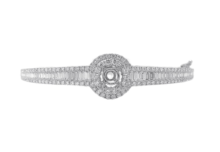 18kt White Gold Diamond Bangle