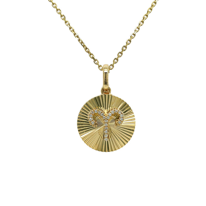 14kt Yellow Gold Diamond Pendant
