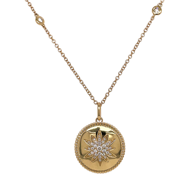 18kt Yellow Gold Diamond Pendant