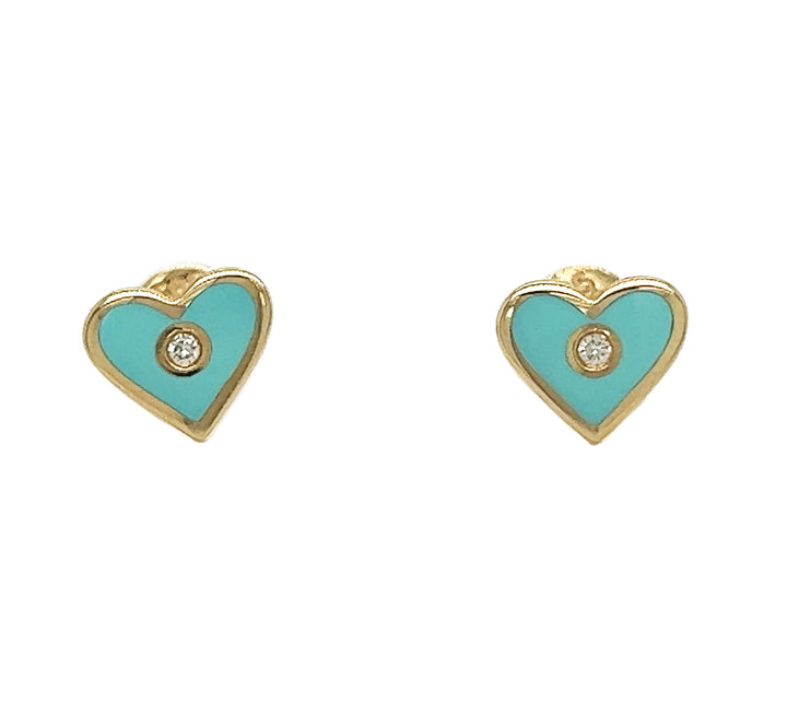 14kt Yellow Gold Diamond Earrings