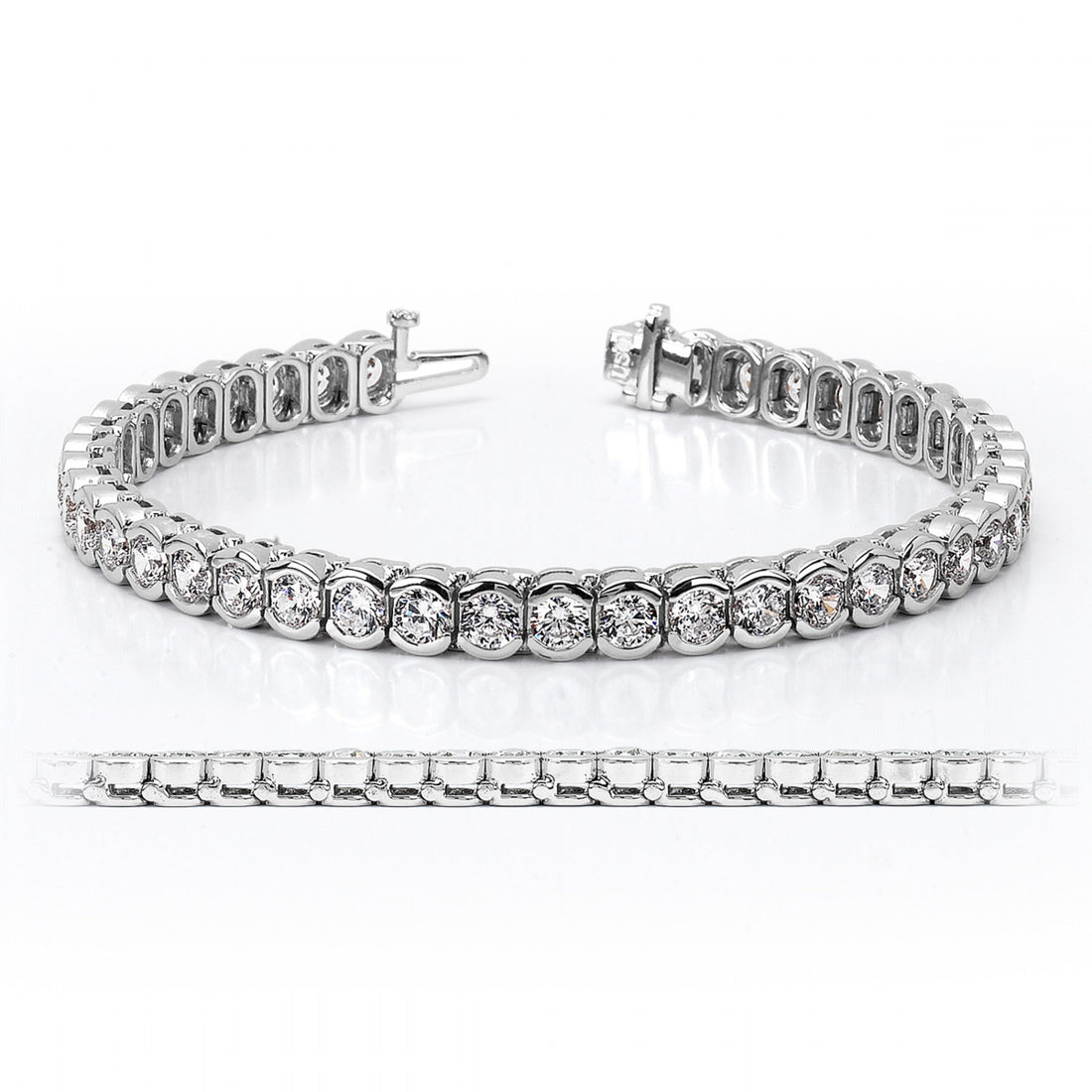 14kt White Gold Diamond Tennis Bracelet
