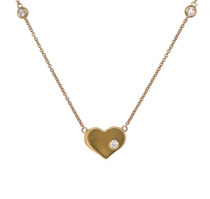 18kt Yellow Gold Diamond Pendant