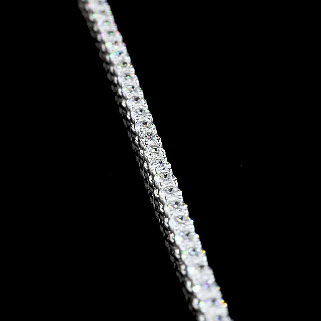 14kt White Gold Lab Diamond Tennis Necklace