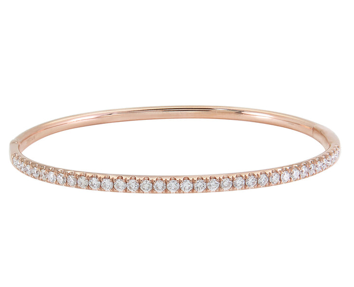 18kt Rose Gold Diamond Bangle