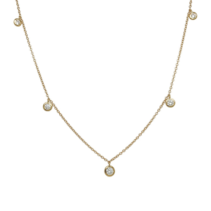 18Kt Yellow Gold Diamond Necklace