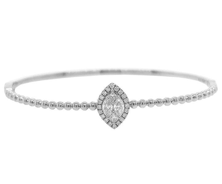 18kt White Gold Diamond Bangle