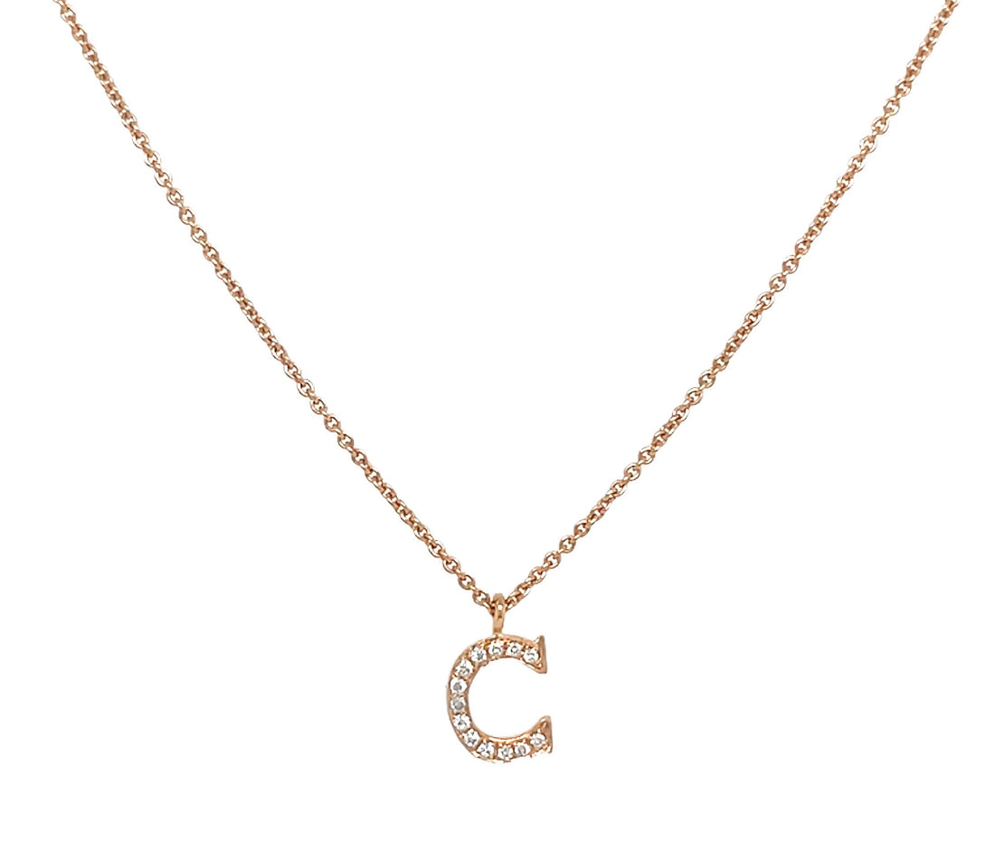 18kt Rose Gold Diamond Pendant