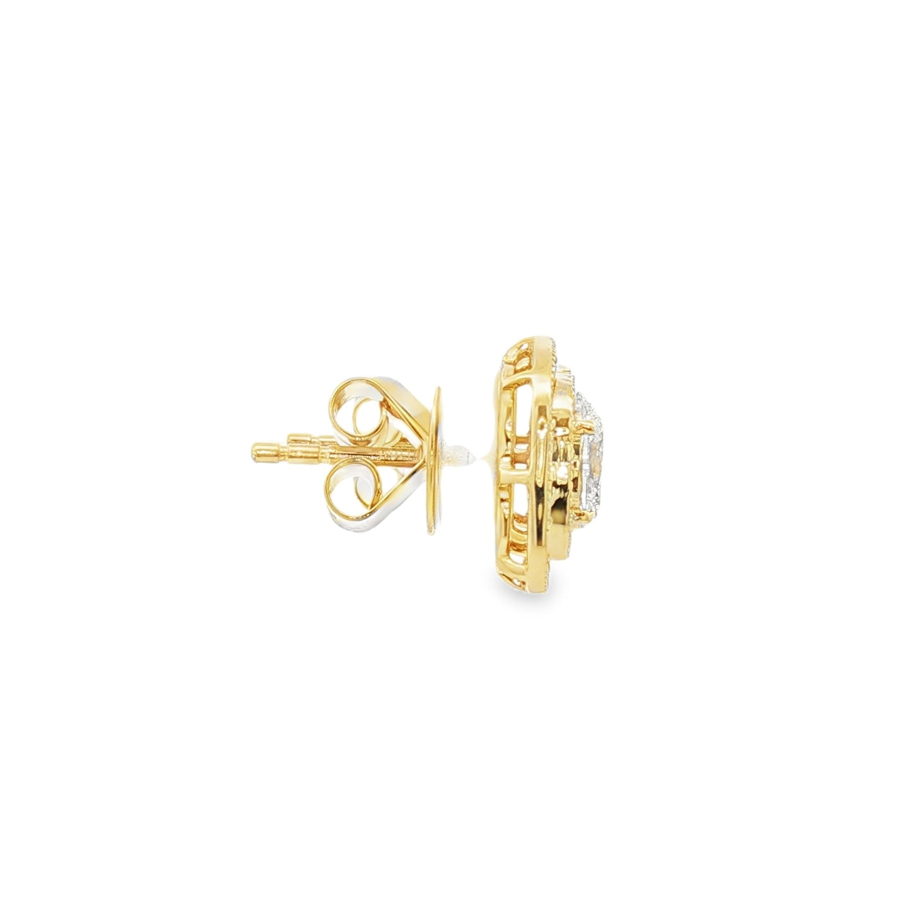 14kt Yellow Gold Lab Diamond Earrings