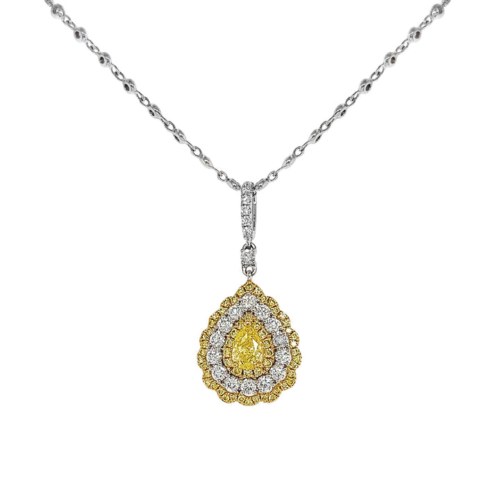18kt White Gold Diamond Pendant