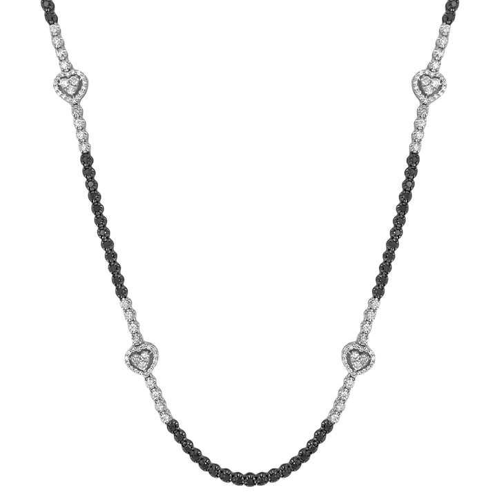 18kt Black and White Gold Diamond Necklace