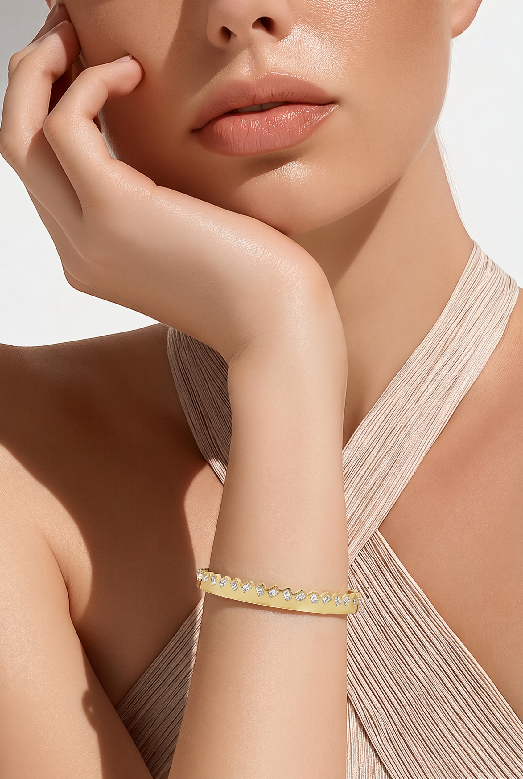 18kt Yellow Gold Diamond Bangle