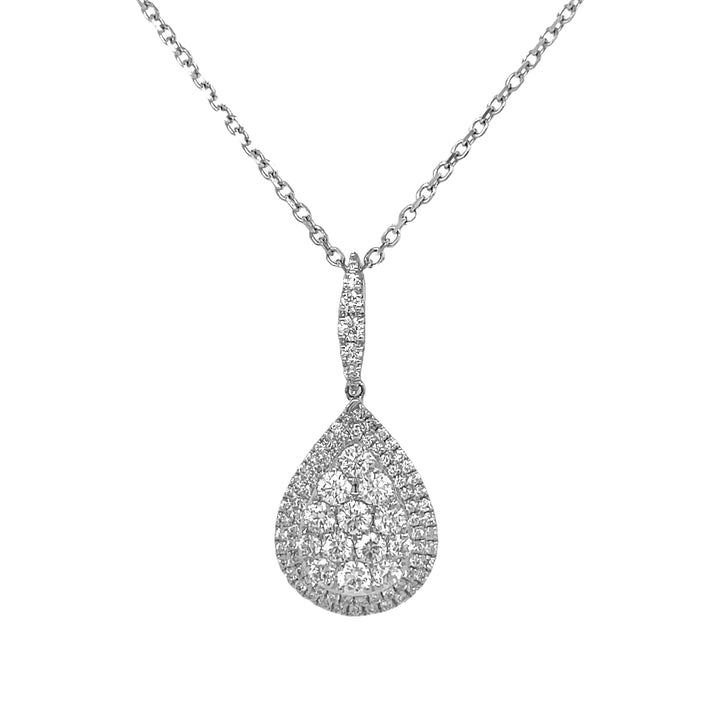 18kt White Gold Diamond Pendant