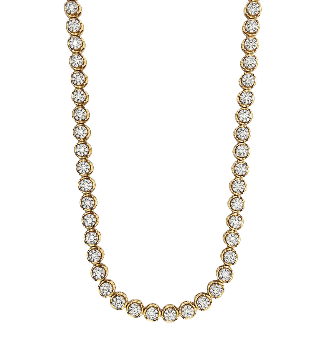 18kt Yellow Gold Diamond Necklace