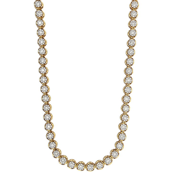 18kt Yellow Gold Diamond Necklace