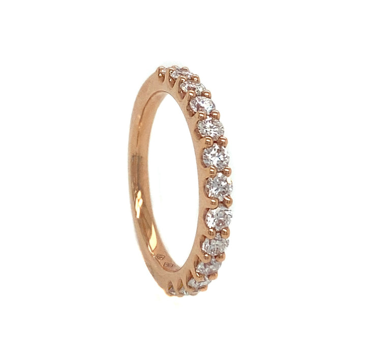 18kt Rose Gold Diamond Band