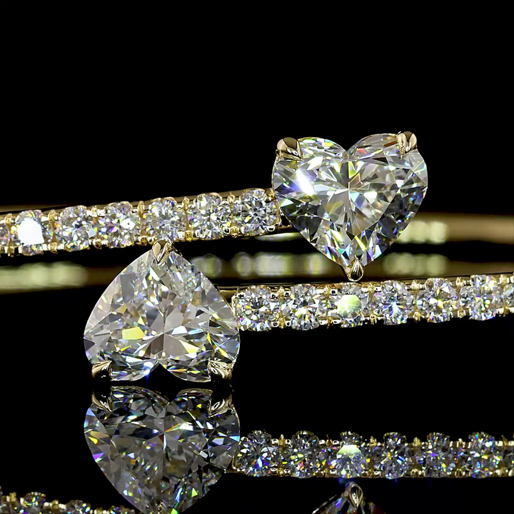 14kt Yellow Gold Lab Diamond Bangle