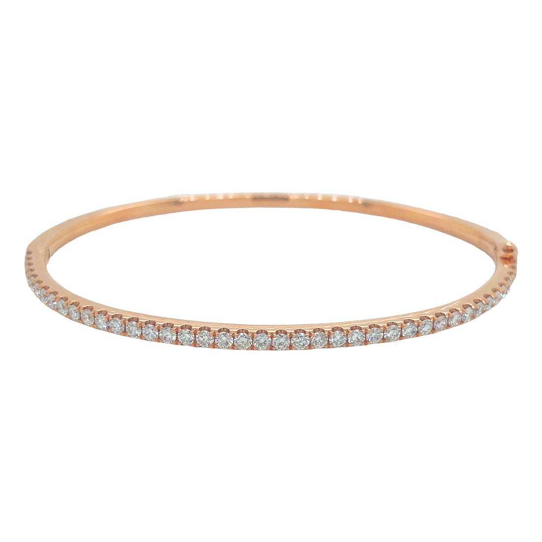 18kt Rose Gold Diamond Bangle