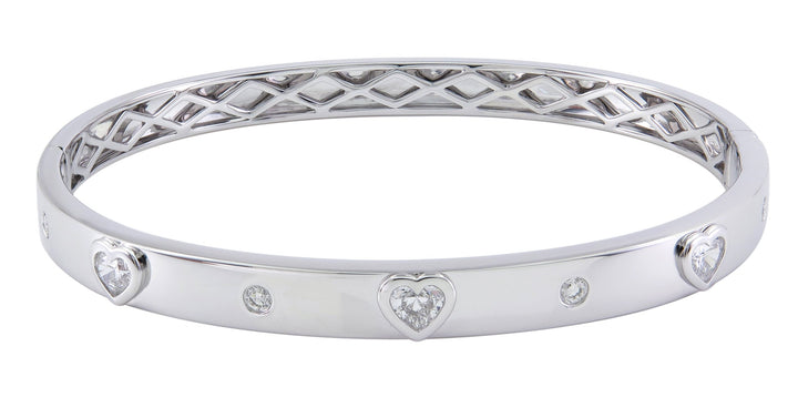 18kt White Gold Diamond Bangle