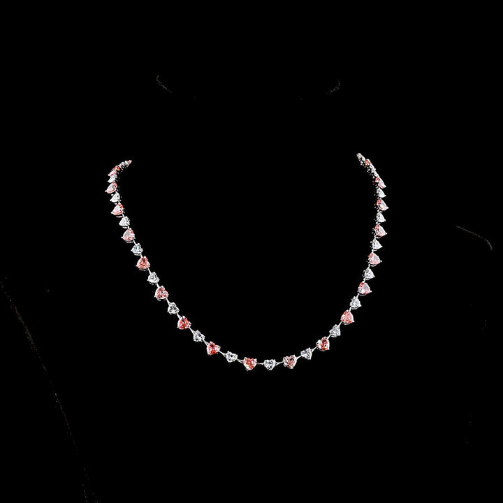 14kt White Gold Lab Diamond Tennis Necklace