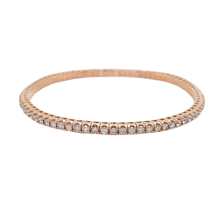 18kt Rose Gold Diamond Bangle