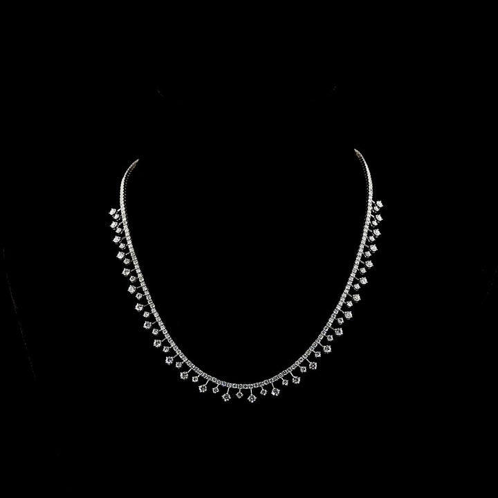 14kt White Gold Lab Diamond Tennis Necklace