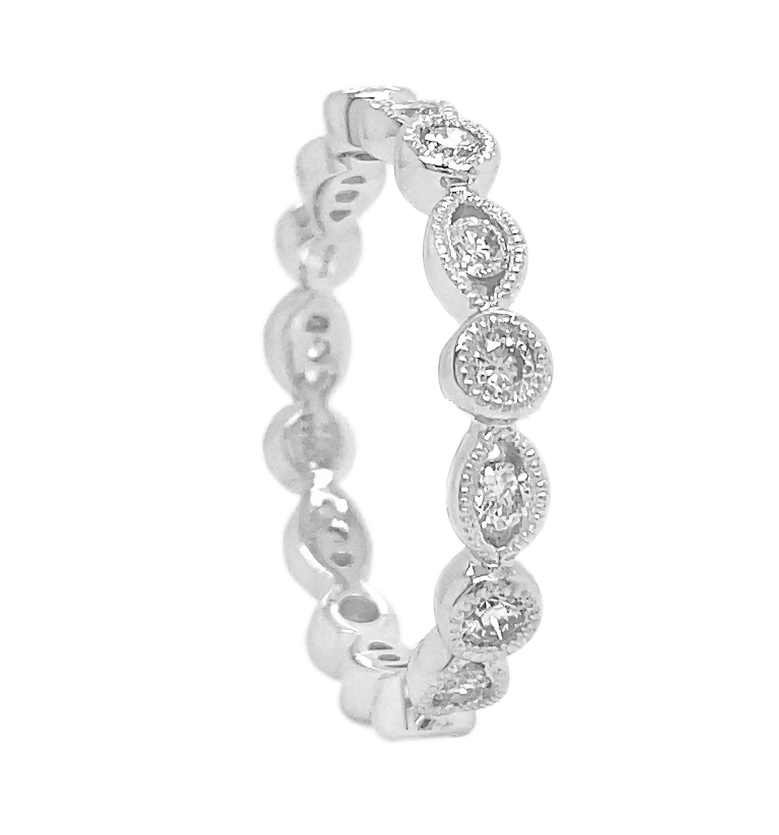 18kt White Gold Diamond Eternity Band