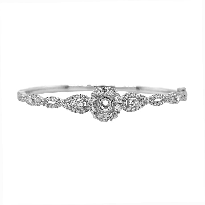 18kt White Gold Diamond Bangle