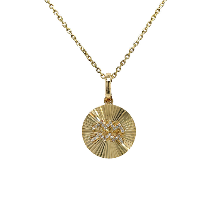 14kt Yellow Gold Diamond Pendant