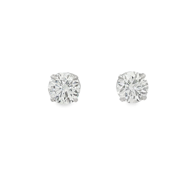 14kt White Gold Lab Diamond Studs