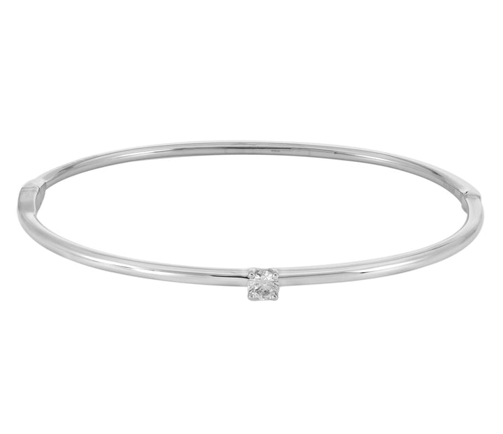 18kt White Gold Diamond Bangle