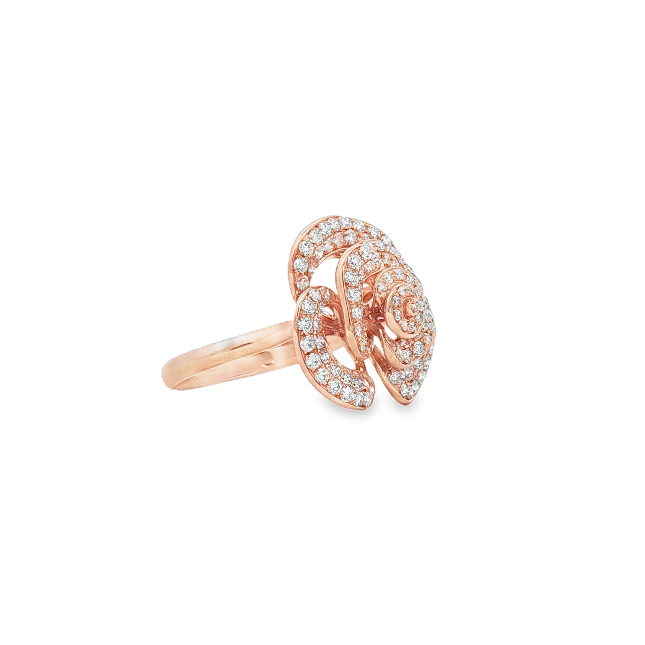 18kt Rose Gold Diamond Ring