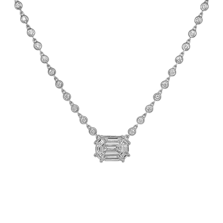 18kt White Gold Diamond Pendant