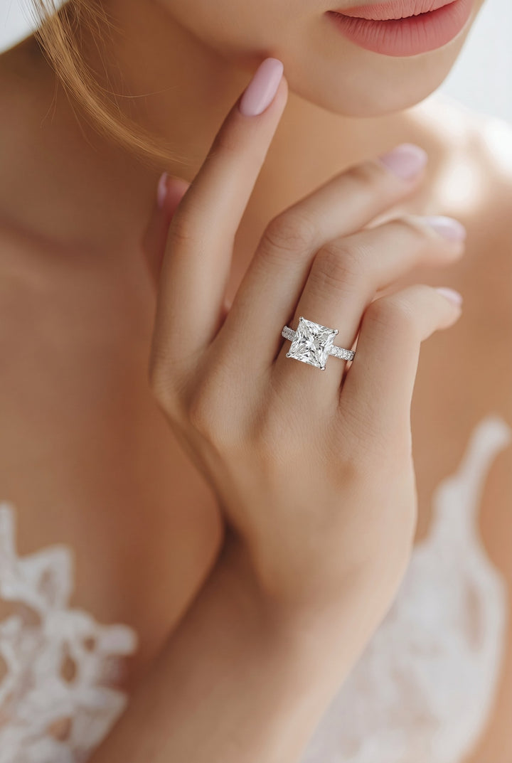 14kt White Gold Lab Diamond Ring