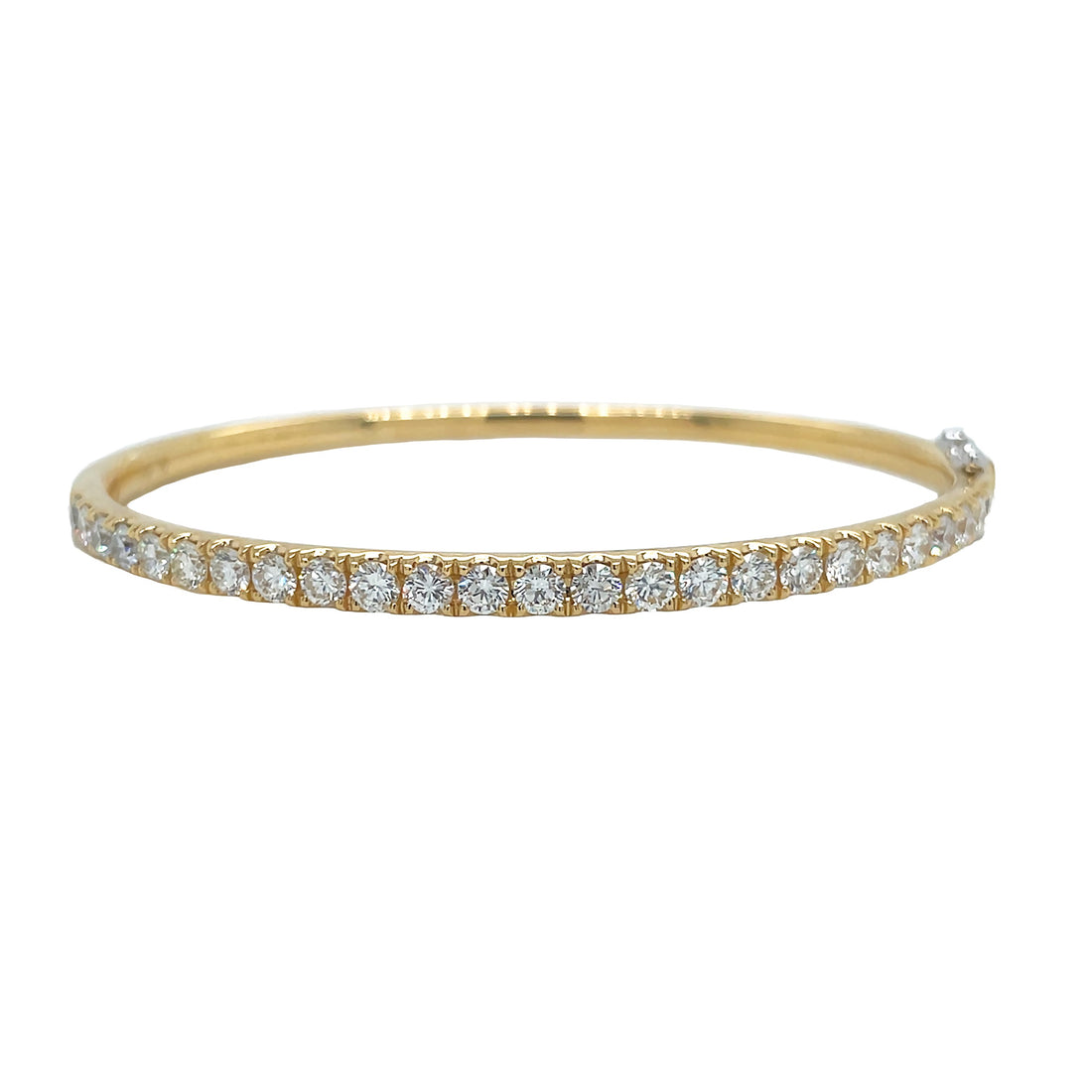 18kt Yellow and White Gold Diamond Bangle