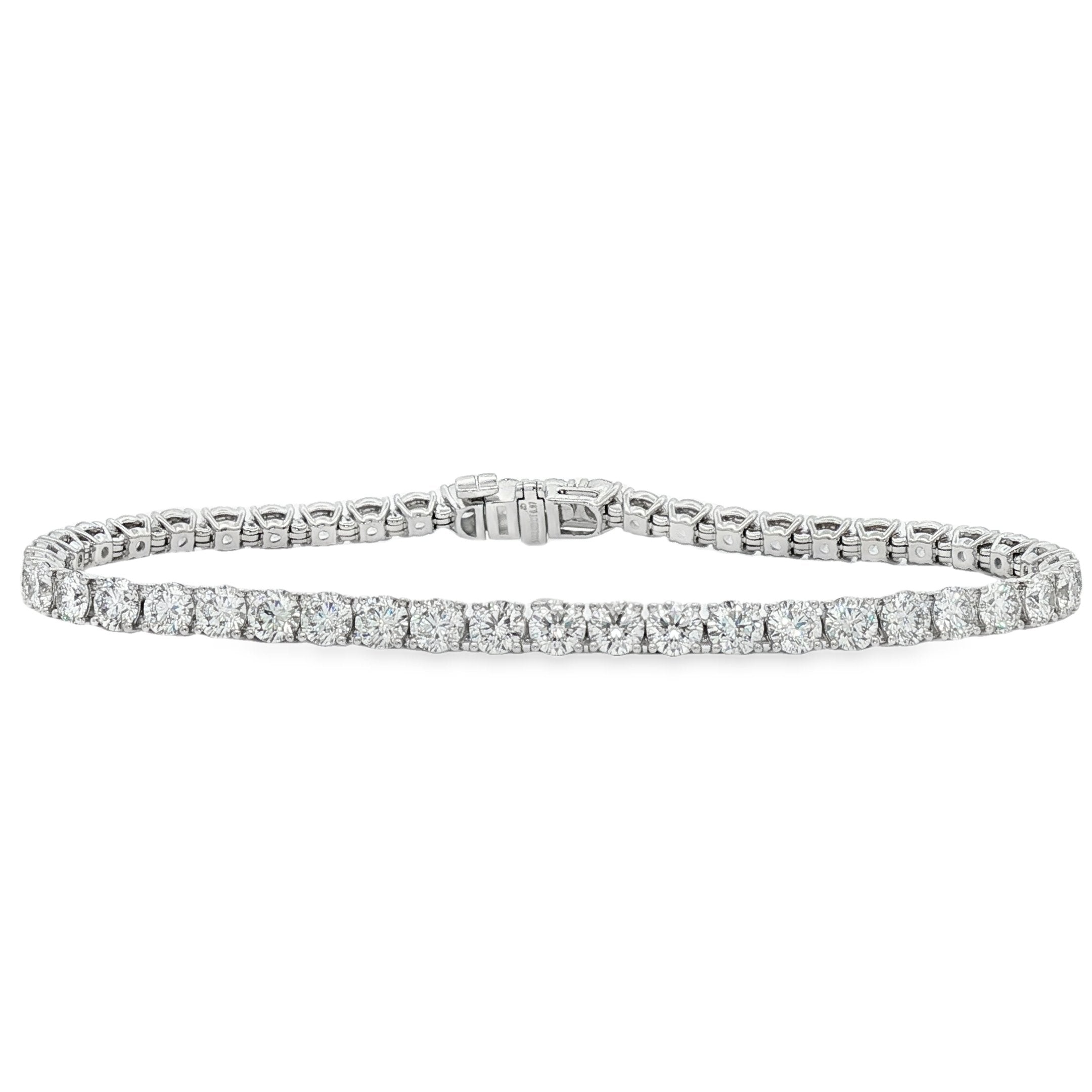 14kt White Gold Lab Diamond Tennis Bracelet