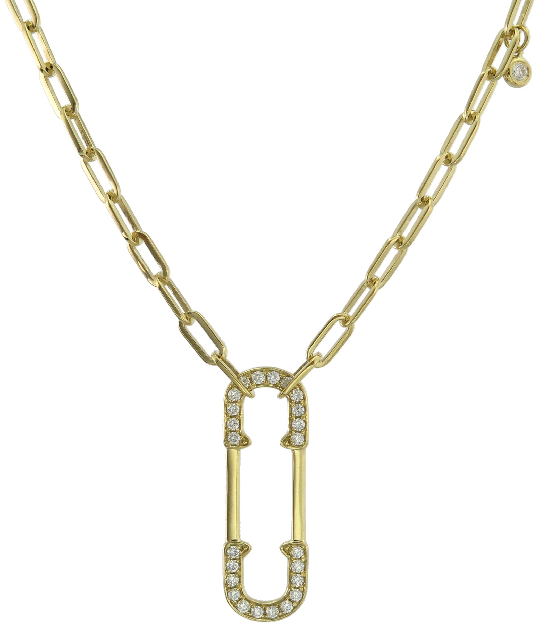 18Kt Yellow Gold Diamond Pendant