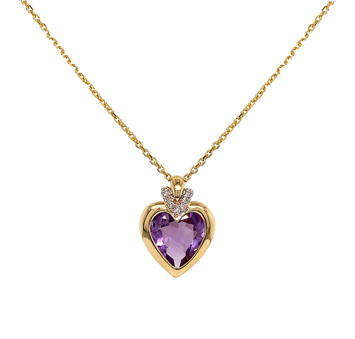 14kt Yellow Gold Diamond Pendant