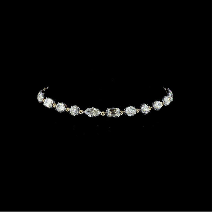 14kt Yellow Gold Lab Diamond Tennis Bracelet