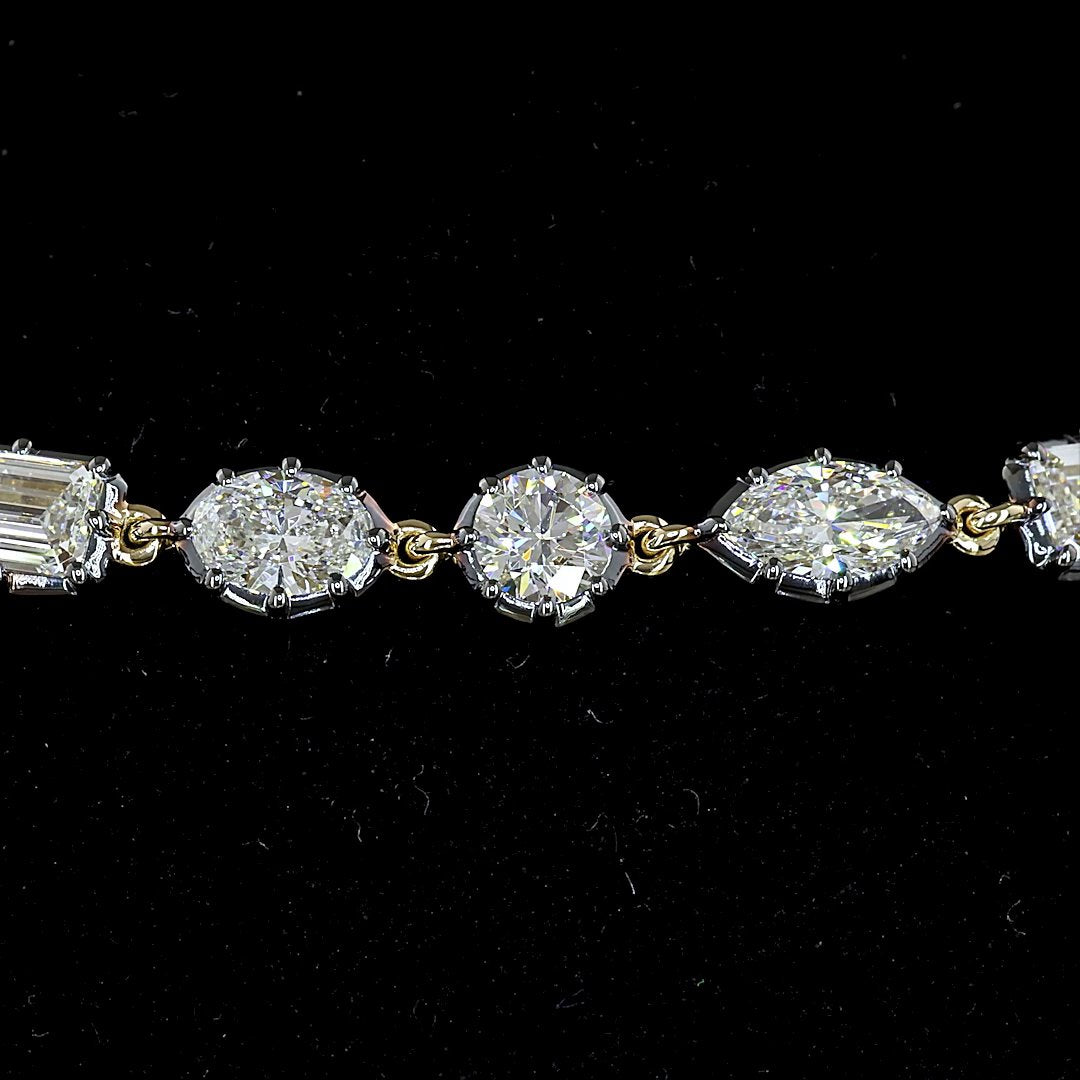 14kt Yellow Gold Lab Diamond Tennis Bracelet