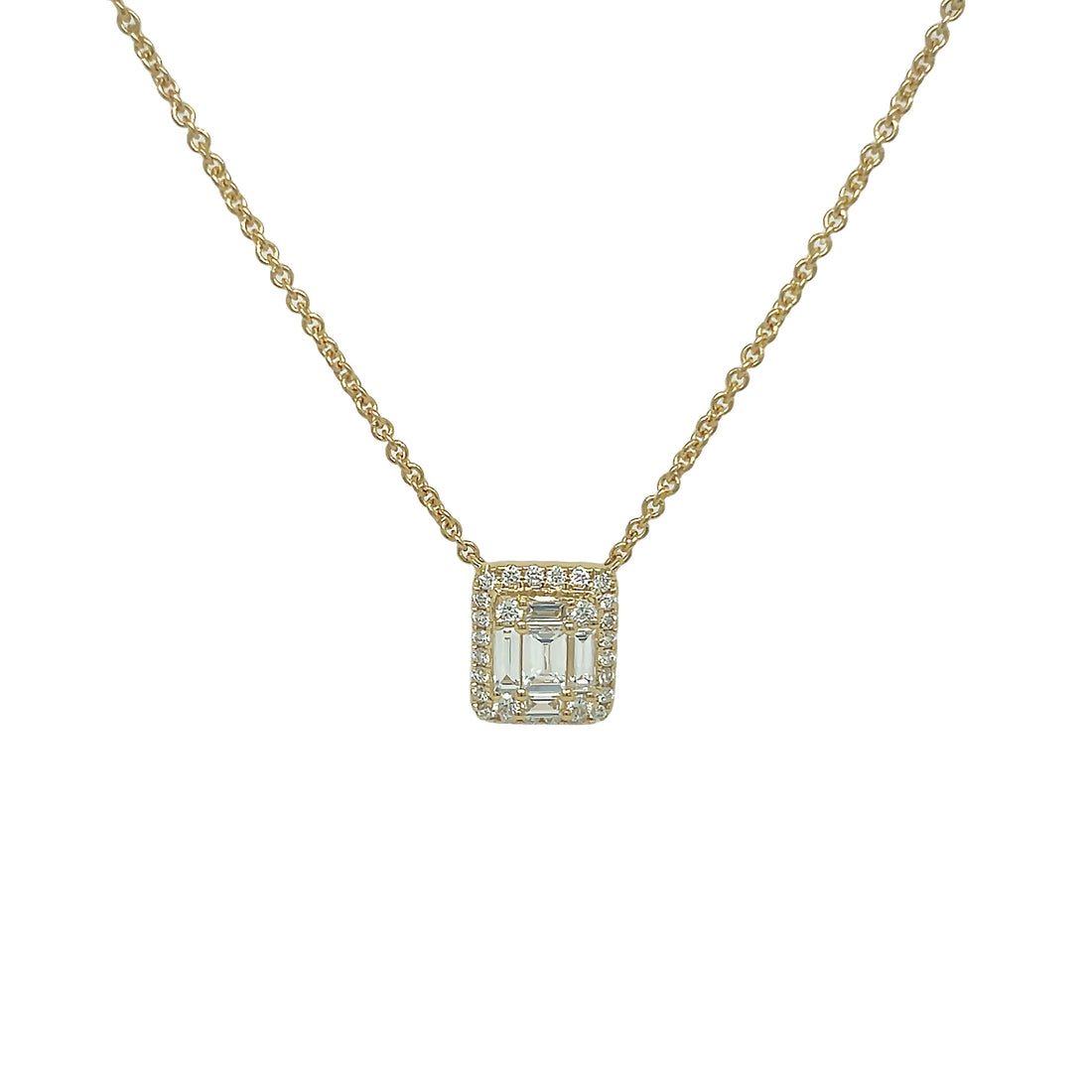 18kt Yellow Gold Diamond Pendant