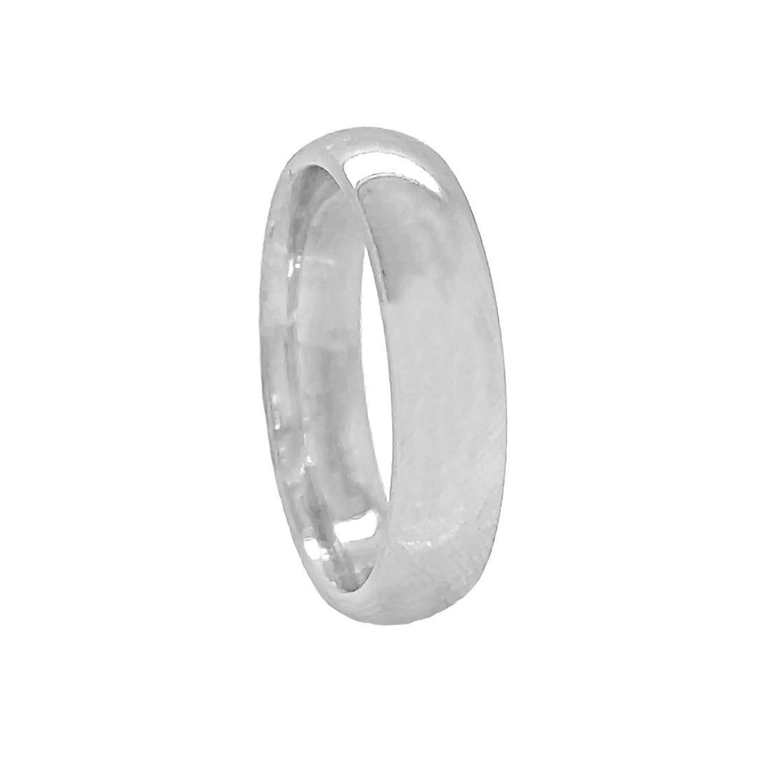14kt White Gold Wedding Band.
